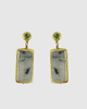 Miz Casa & Co Rose Earring Labrodite Green