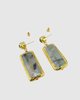 Miz Casa & Co Rose Earring Labrodite Green