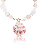 Miz Casa & Co Sereia Shell Necklace White/Pink