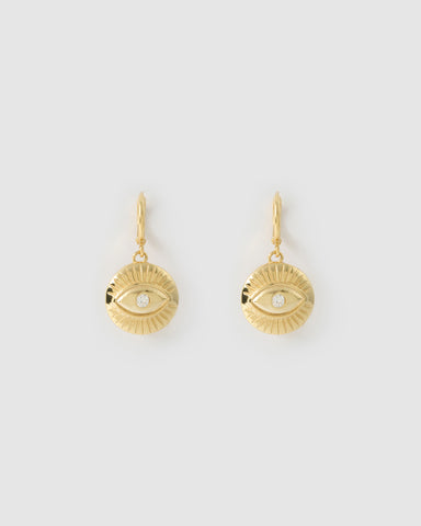 Miz Casa & Co Ambra Earrings Silver Pearl