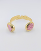 Miz Casa & Co Zemira Cuff Gold Pink