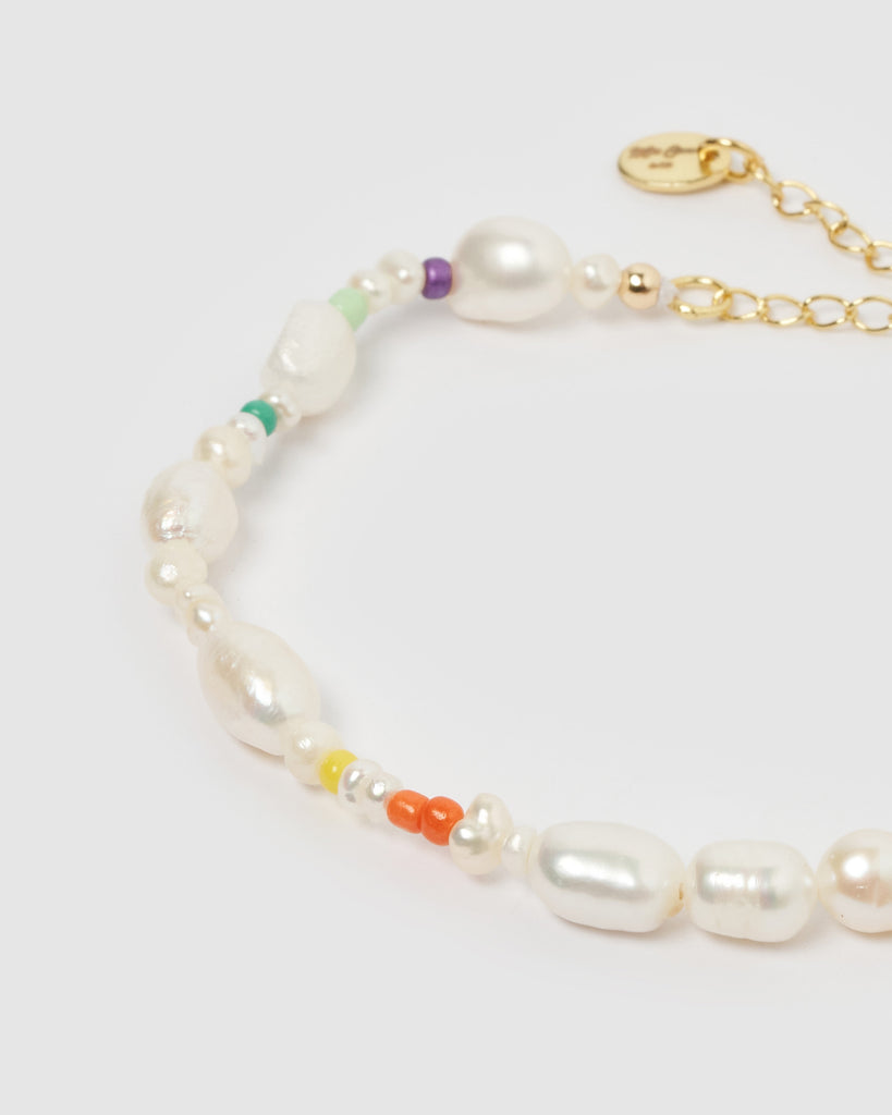 Miz Casa & Co Aliah Bracelet Pearl multi