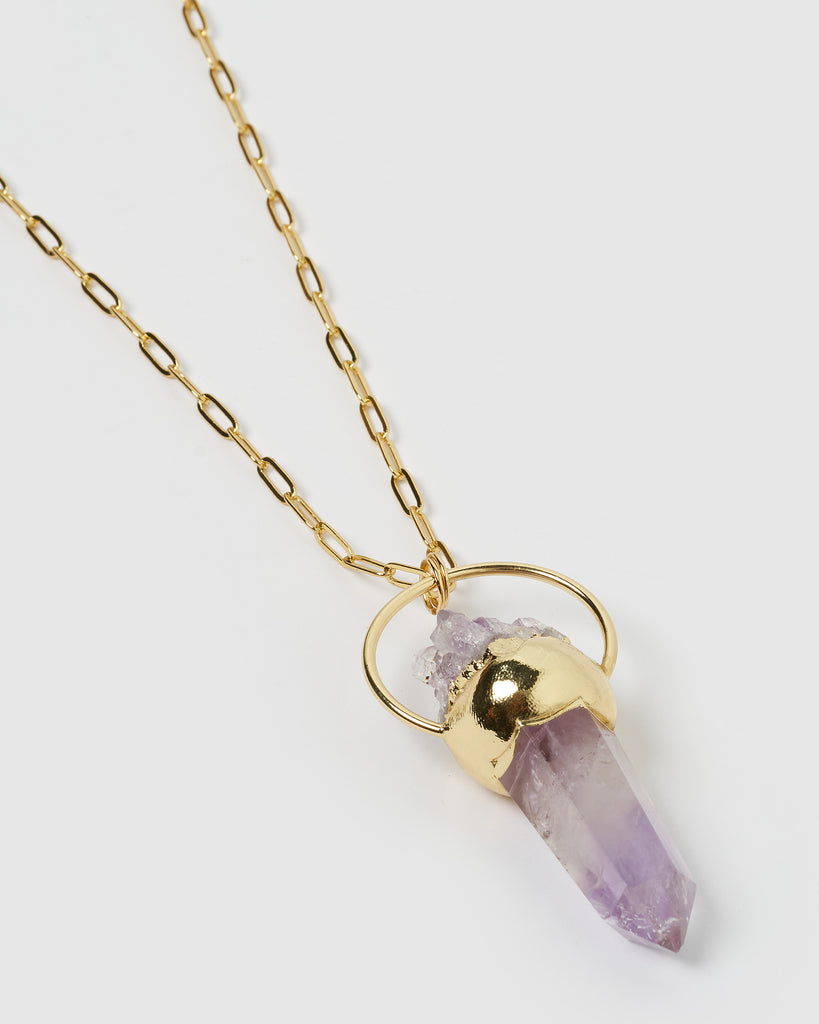 Miz Casa & Co Amelie Necklace Amethyst