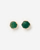 Miz Casa & Co Anenome Stud Earrings Chrysoprase Jade