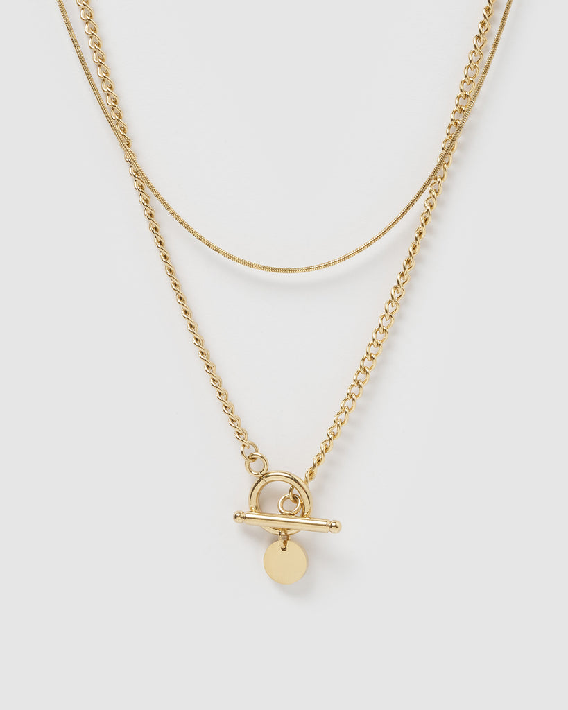 Miz Casa & Co Annika Layered Necklace Gold