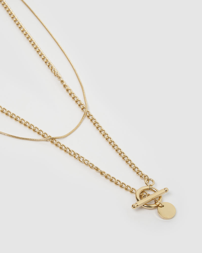 Miz Casa & Co Annika Layered Necklace Gold
