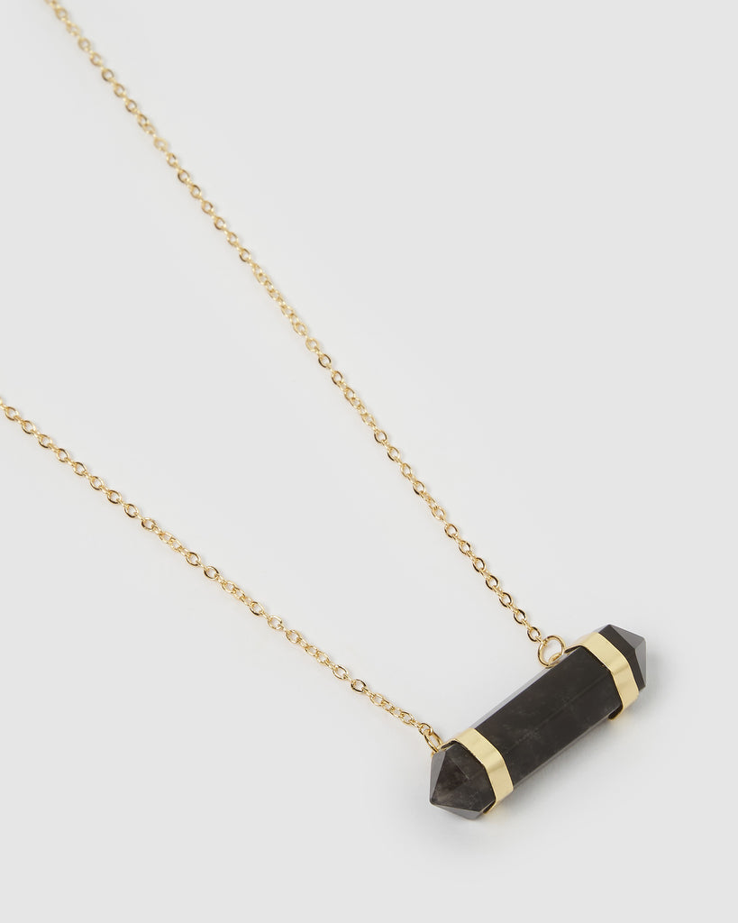 Miz Casa & Co April Necklace Black Onyx