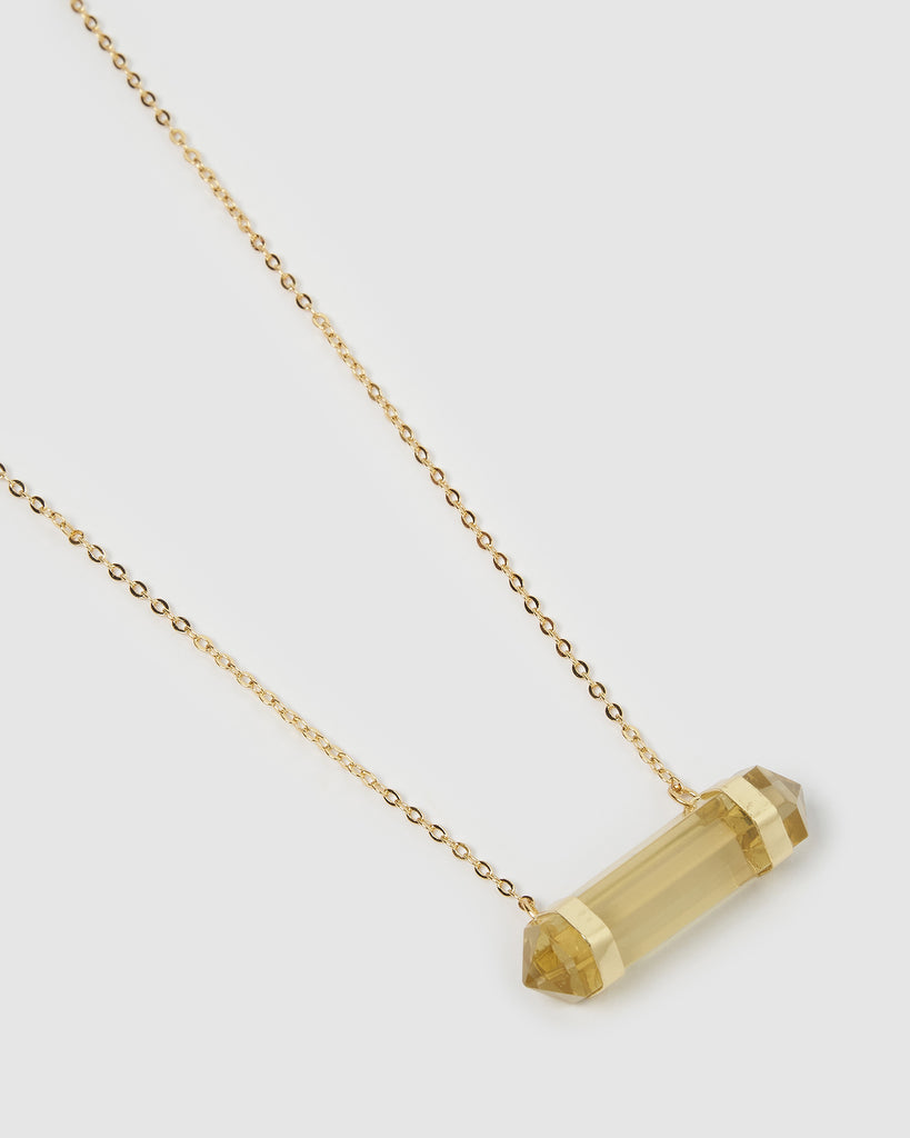 Miz Casa & Co April Necklace Citrine