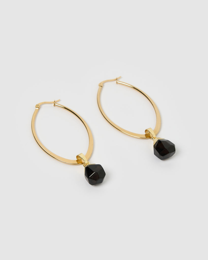 Miz Casa & Co Astrid Earrings Black Onyx