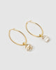 Miz Casa & Co Astrid Earrings Natural Clear Quartz