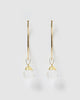Miz Casa & Co Astrid Earrings Natural Clear Quartz