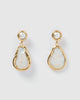Miz Casa & Co Amberly Earrings Gold Iridescent Pearl