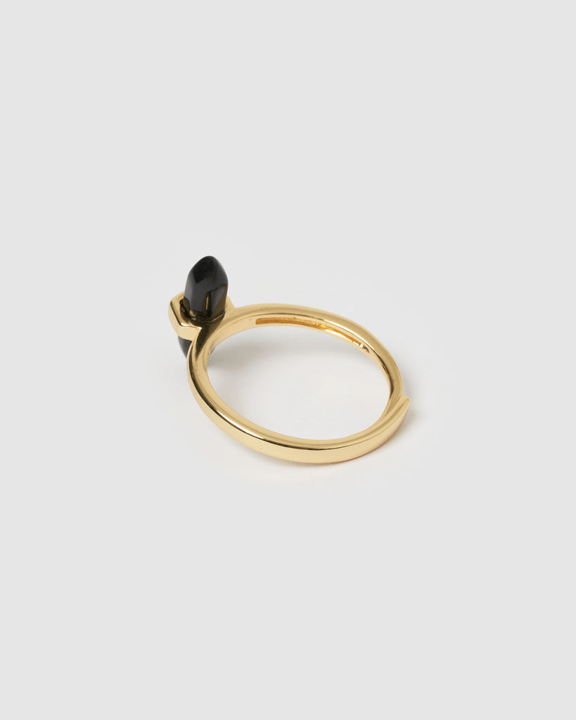 Miz Casa & Co Amy Ring Gold Black