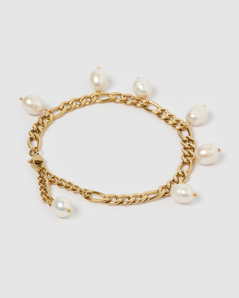Miz Casa & Co Anastasia Chain Anklet Gold