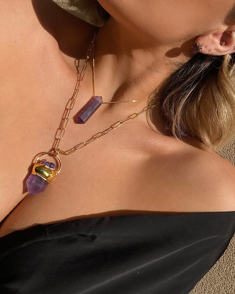 Miz Casa & Co Willa Necklace Amethyst