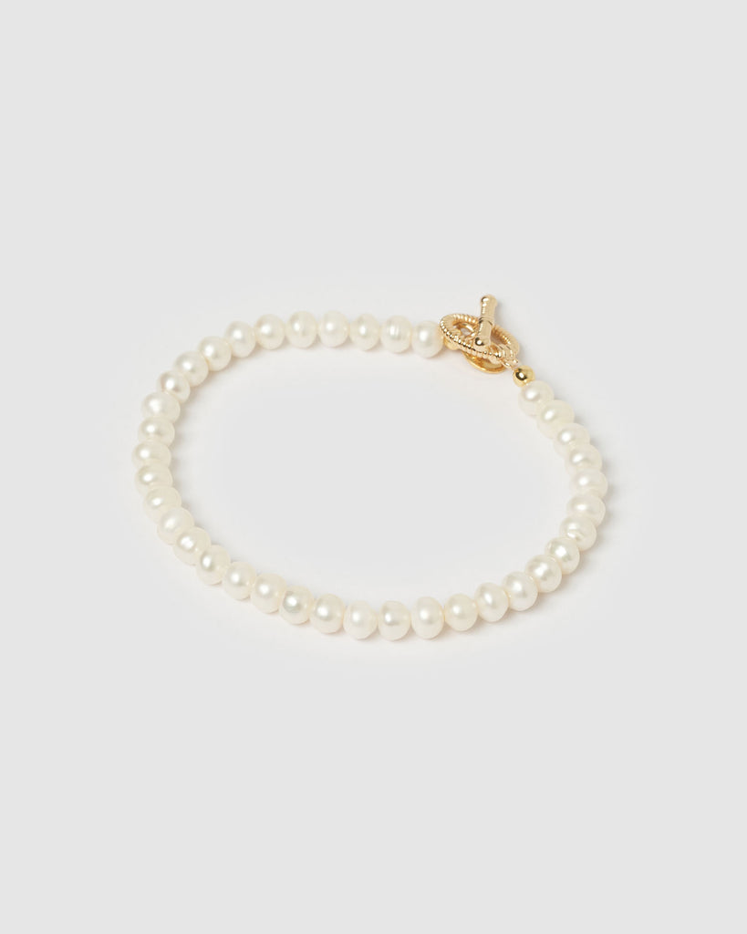 Miz Casa & Co Ava Bracelet Gold Pearl