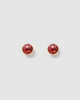 Miz Casa & Co Marci Stud Earrings Red Quartz