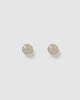Miz Casa & Co Marci Stud Earrings Grey Quartz