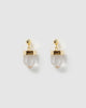 Miz Casa & Co Carmen Stud Earrings Clear Quartz