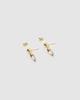 Miz Casa & Co Grace Stud Earring Clear Quartz