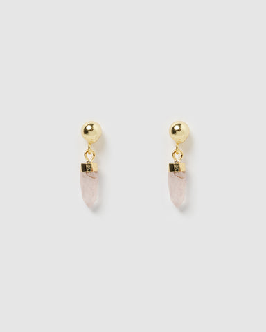 Miz Casa & Co Sydney Earrings Gold Pearl