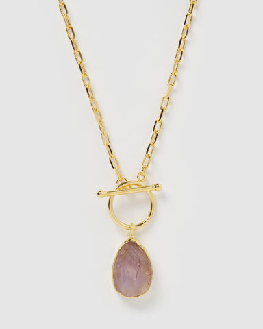 Miz Casa & Co Dusk Pearl Pendant Necklace Gold