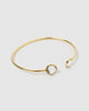Miz Casa & Co Cella Cuff Bracelet Clear Quartz