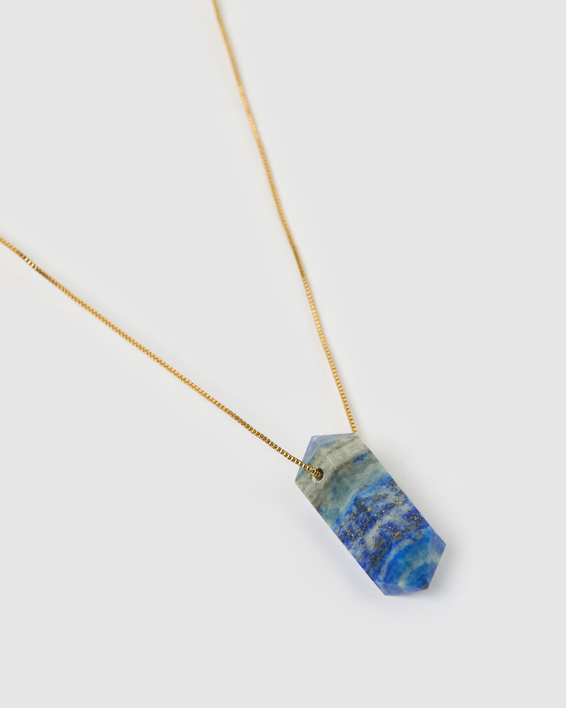 Miz Casa & Co Mini Willa Necklace Blue Lapis