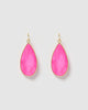 Miz Casa & Co Sea Petal Earrings Magenta Gold