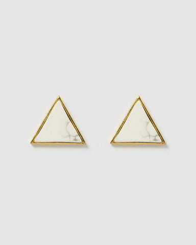 Miz Casa & Co Rose Earring Labrodite Gold