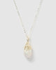 Miz Casa & Co Kelsey Necklace Silver Pearl