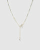 Miz Casa & Co Jewel Charm Necklace Jade Silver
