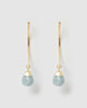 Miz Casa & Co Astrid Earrings Blue Agate