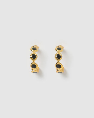 Miz Casa & Co Byron Hoops Earrings Gold