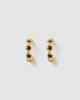 Miz Casa & Co Noa Hoop Earrings Black Onyx