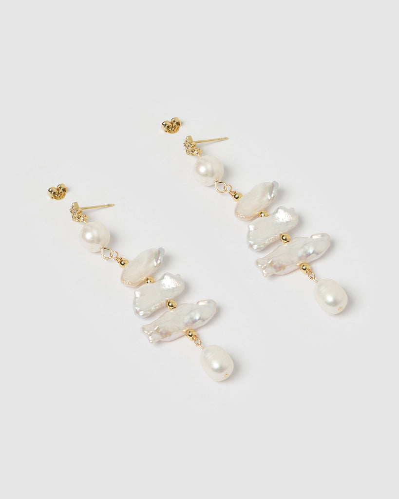 Miz Casa & Co Sienna Earrings Pearl