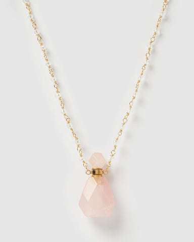 Miz Casa & Co Hope Necklace Rose Quartz