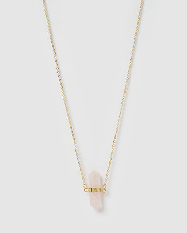 Miz Casa & Co Kelsey Necklace Fuchsia Pink Pearl