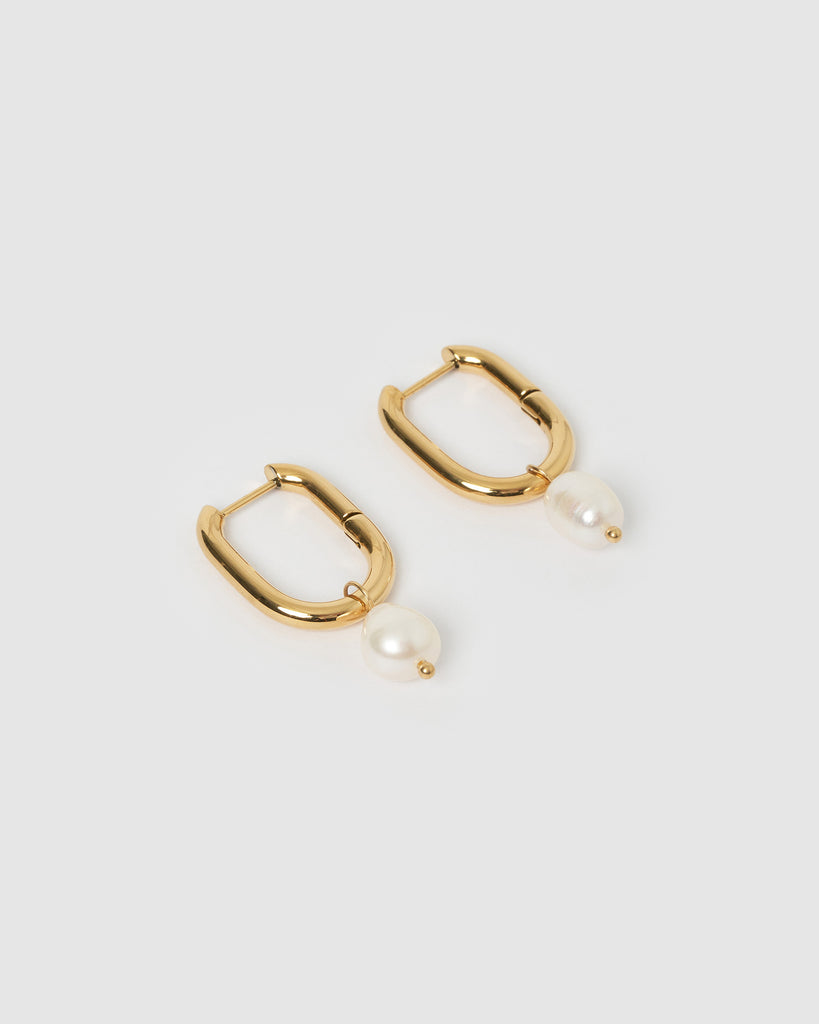 Miz Casa & Co Penelope Hoop Earrings Gold