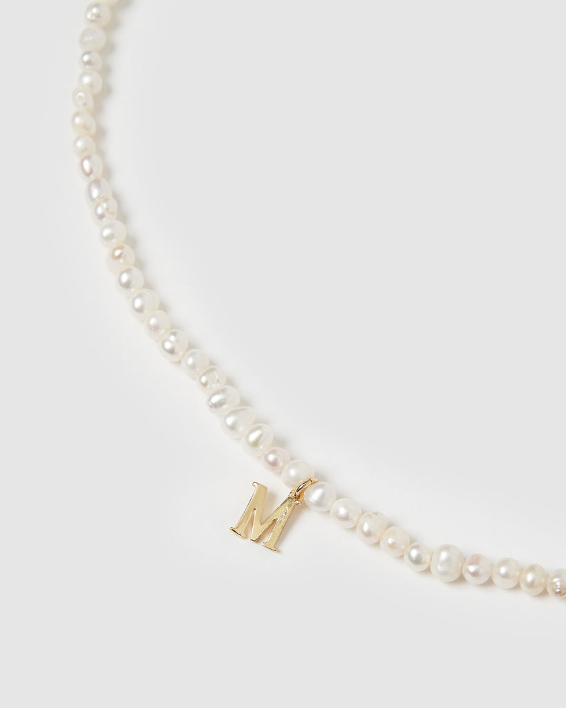 Miz Casa & Co Pearl Letter M Choker