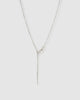 Miz Casa & Co Willa Necklace Clear Quartz Silver