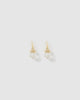 Miz Casa & Co Emily Hook Earrings Clear Quartz