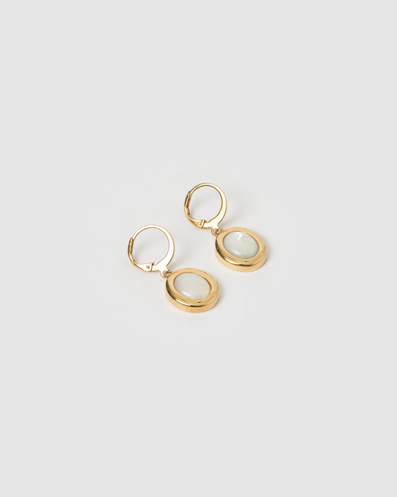 Miz Casa & Co Hyams Huggie Earrings Gold