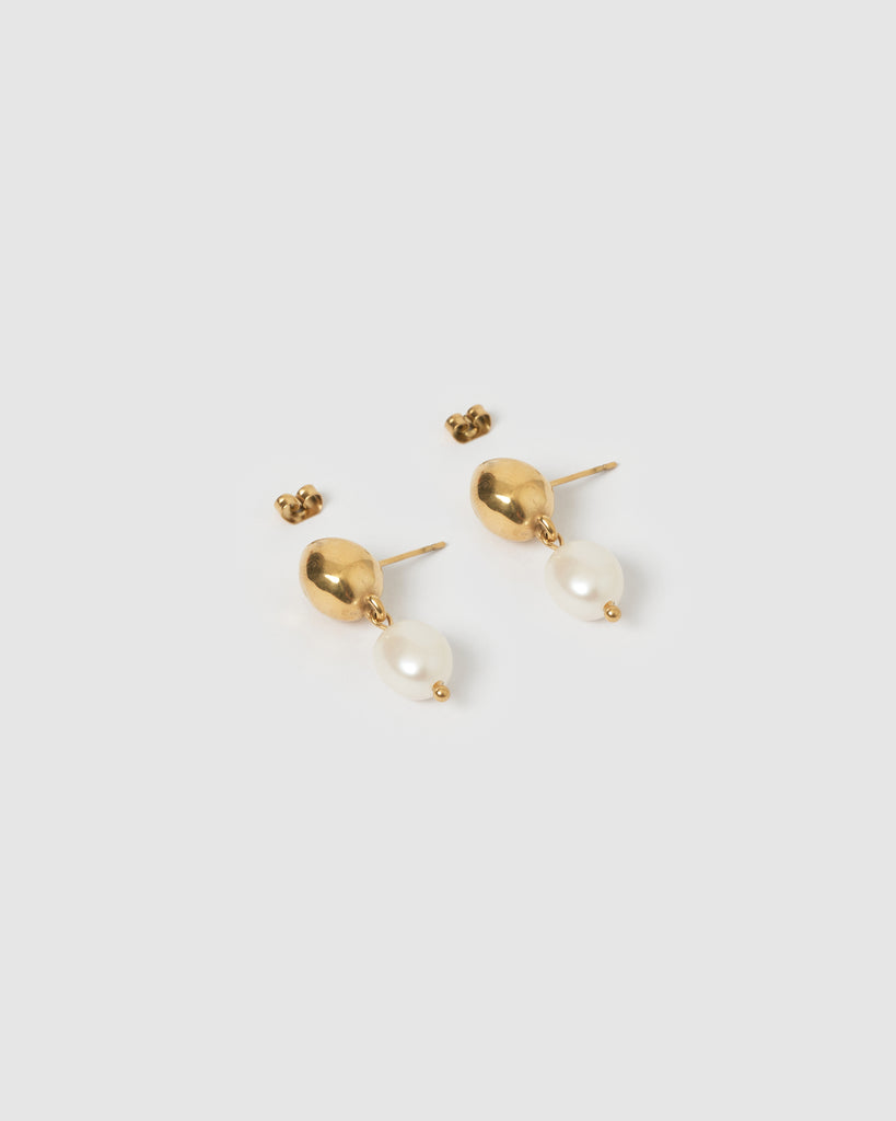 Miz Casa & Co Cassidy Earring Gold Pearl