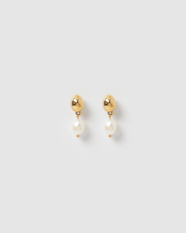 Miz Casa & Co Byron Hoops Earrings Gold