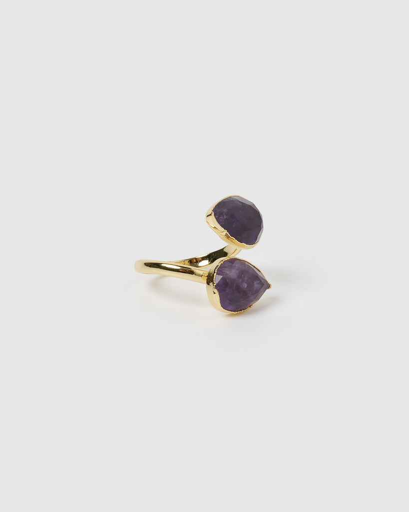 Miz Casa & Co Destiny Ring Gold Amethyst