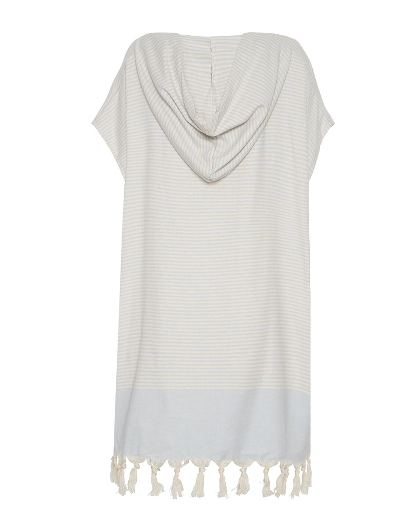 Miz Casa & Co Bondi Turkish Beach Poncho Blue Stripe