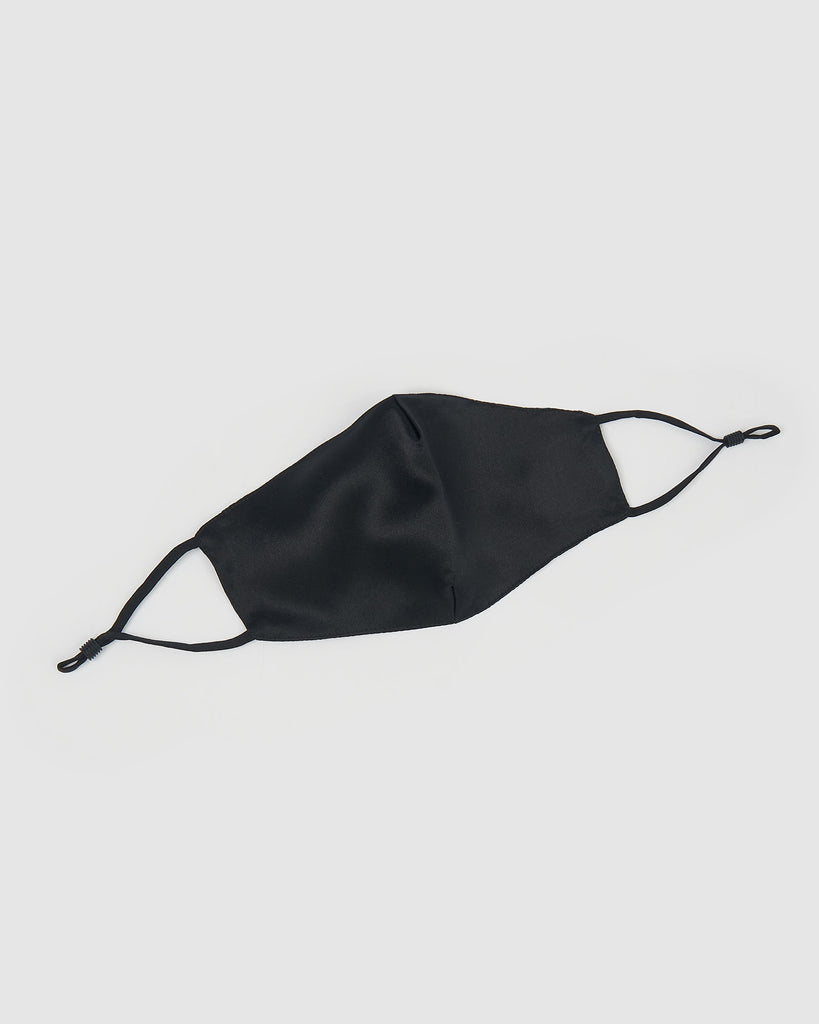 Miz Casa & Co Silk Face Mask Black