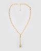 Miz Casa & Co Locked Necklace Gold