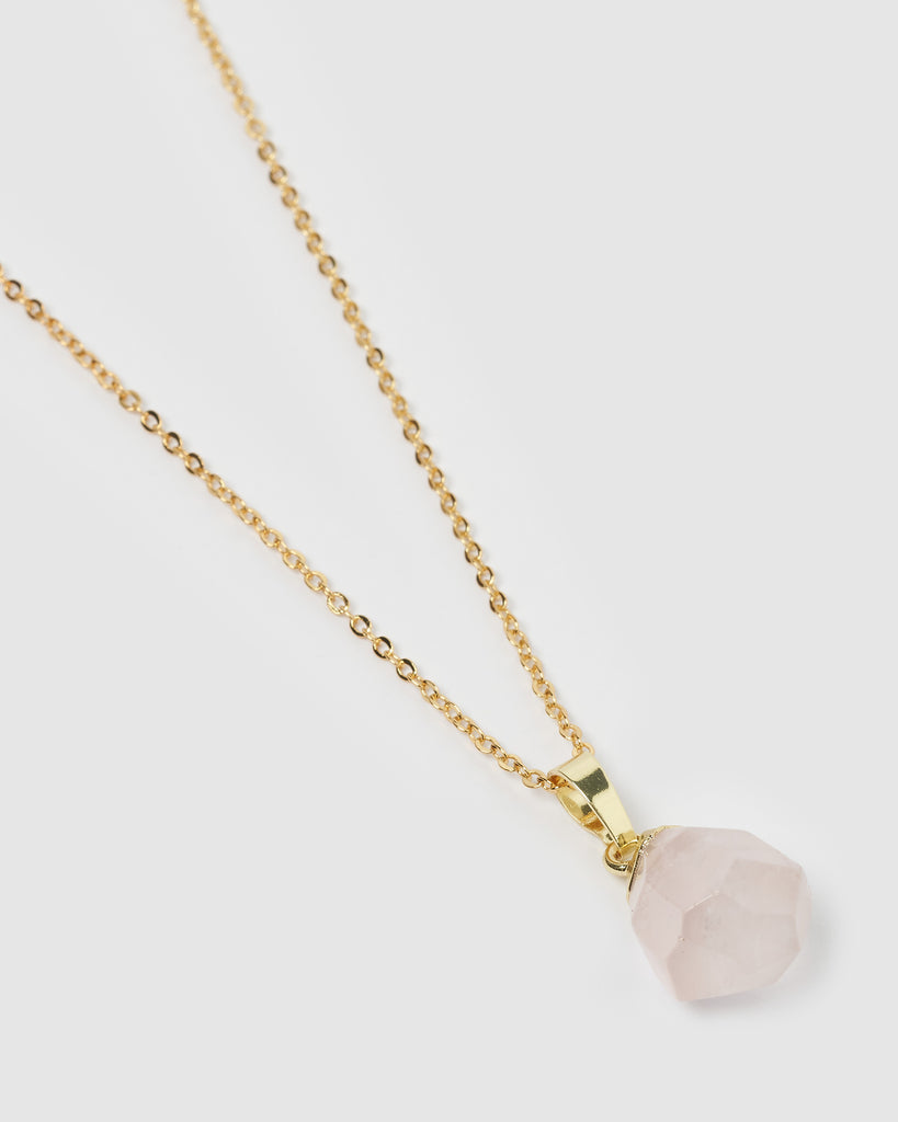 Miz Casa & Co Hope Necklace Rose Quartz